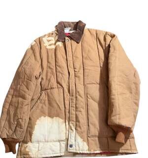 Vintage Walls Blizzard-Pruf Insulated Work Jacket Brown Duck Canvas M